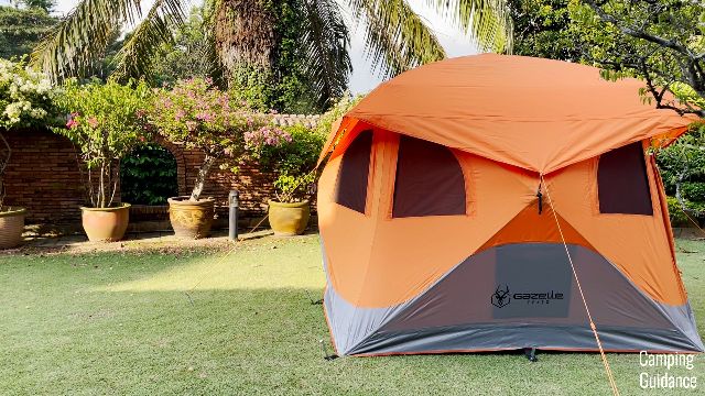 What the side walls of the Gazelle T4 Hub Tent looks like
