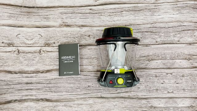 The author unboxing the Goal Zero Lighthouse 600 lantern