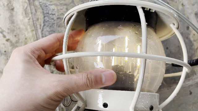 The outer cage of the Barebones Railroad lantern