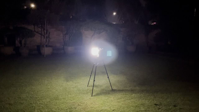 The shine distance of the BioLite AlpenGlow 500.