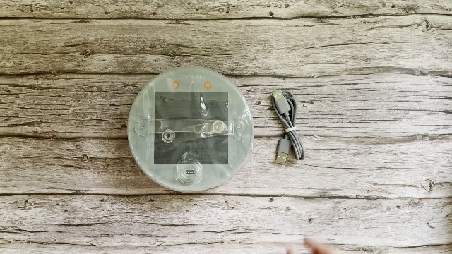 What's in the box after unboxing the BioLite Luci Charge 360 lantern.