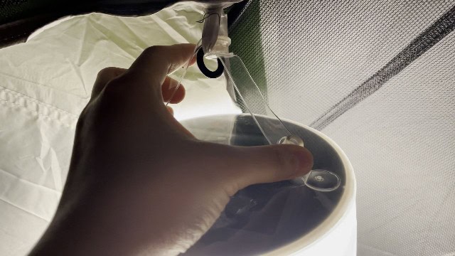 The top strap of the BioLite Luci Charge 360 lantern.