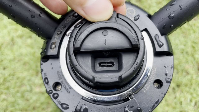 The ports of the Coleman OneSource Fan were completely dry even after the heavy rain.