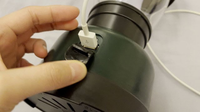 Using the charging output of the Coleman Rugged Rechargeable 400 Lantern.