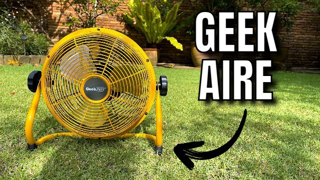 The author's Geek Aire Portable Camping Fan.