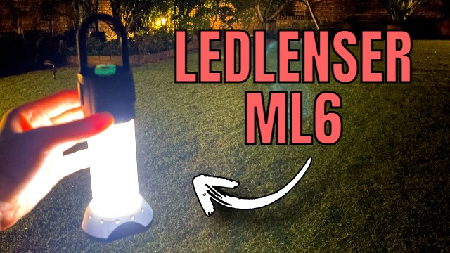 The author holding her Ledlenser ML6 lantern.