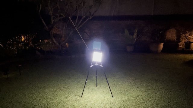 The brightest cool white setting of the LuminAID PackLite Titan.