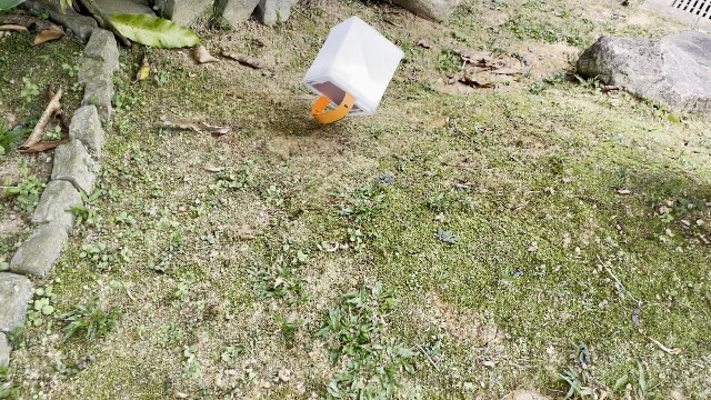 The author drop testing the LuminAID PackLite Titan.