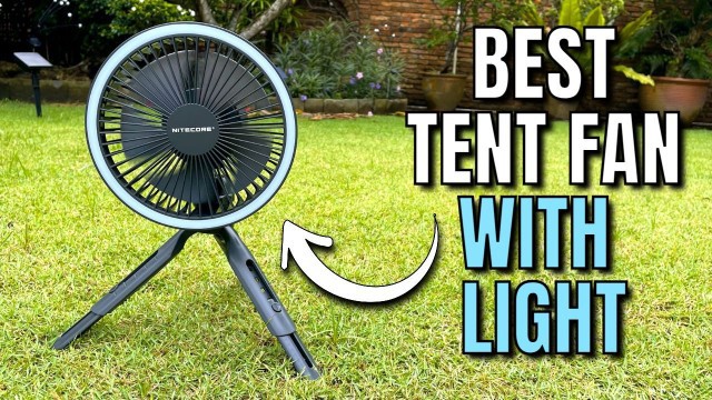 The author's Nitecore NEF10 Fan on the ground.