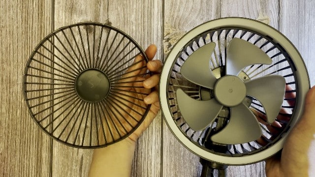 The removable fan hood of the Nitecore NEF10 Fan.