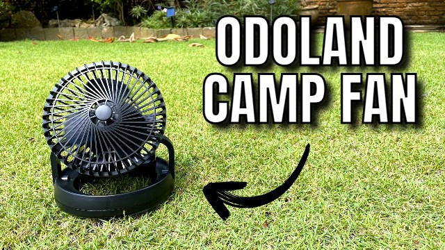 The author's Odoland camping fan.