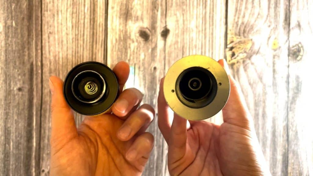 The Ledlenser ML6 has a removable bottom, which houses a battery