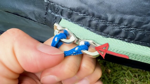 The door zippers of the Kelty Wireless 4.
