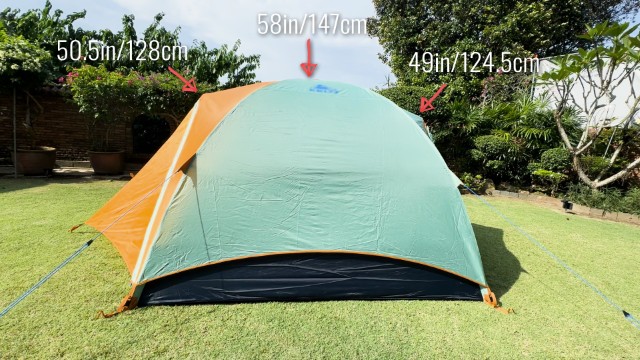 The heights inside the Kelty Wireless 4.
