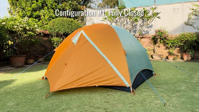 The closed vestibule configuration of the Kelty Wireless 4.