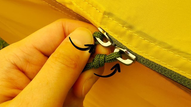 The door zippers of the REI Trailmade 2.