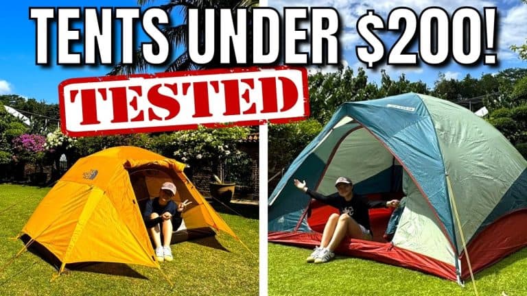 The best tents under $200 the author bought and tested.